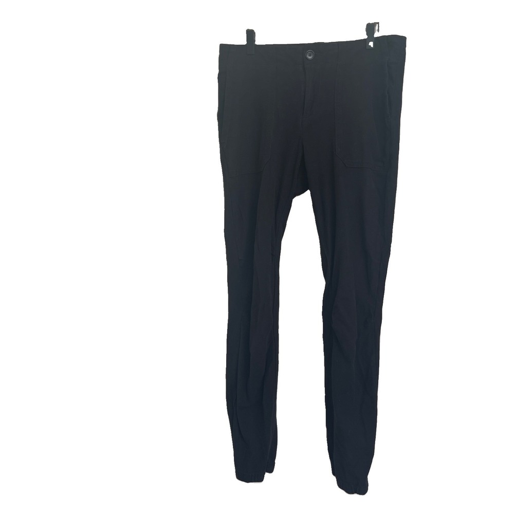 James Perse Black Cotton Jogger Pants Women's Size 27 Casual Pockets